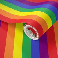 Rainbow Pride Stripes 1/2 inch (vertical)