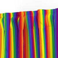 Rainbow Pride Stripes 1/2 inch (vertical)