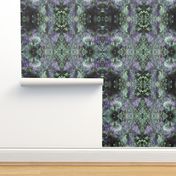 DRSC3 - Surreal Antebellum Landscape in Reflected  in Purple - Teal Green - Small - Mirror Image 