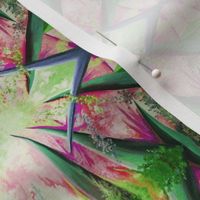 BNS4 - Stained Glass Shards  in Green  - Maroon - Pink