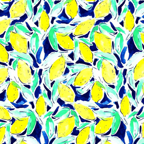 Bold Lemons Blue