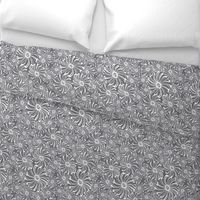 Bursting Bloom Floral - Charcoal Grey