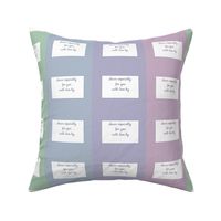 Sewn for you - quilt labels in 4 colors - green, blue, lilac, violet