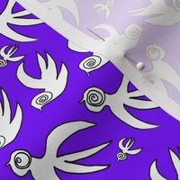 Soul Birds in Flight 2 in Purple