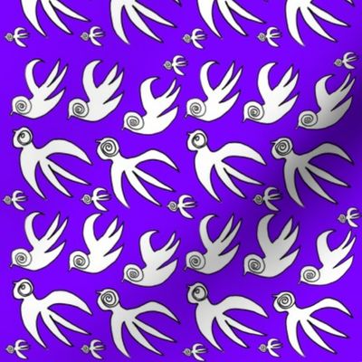 Soul Birds in Flight 2 in Purple