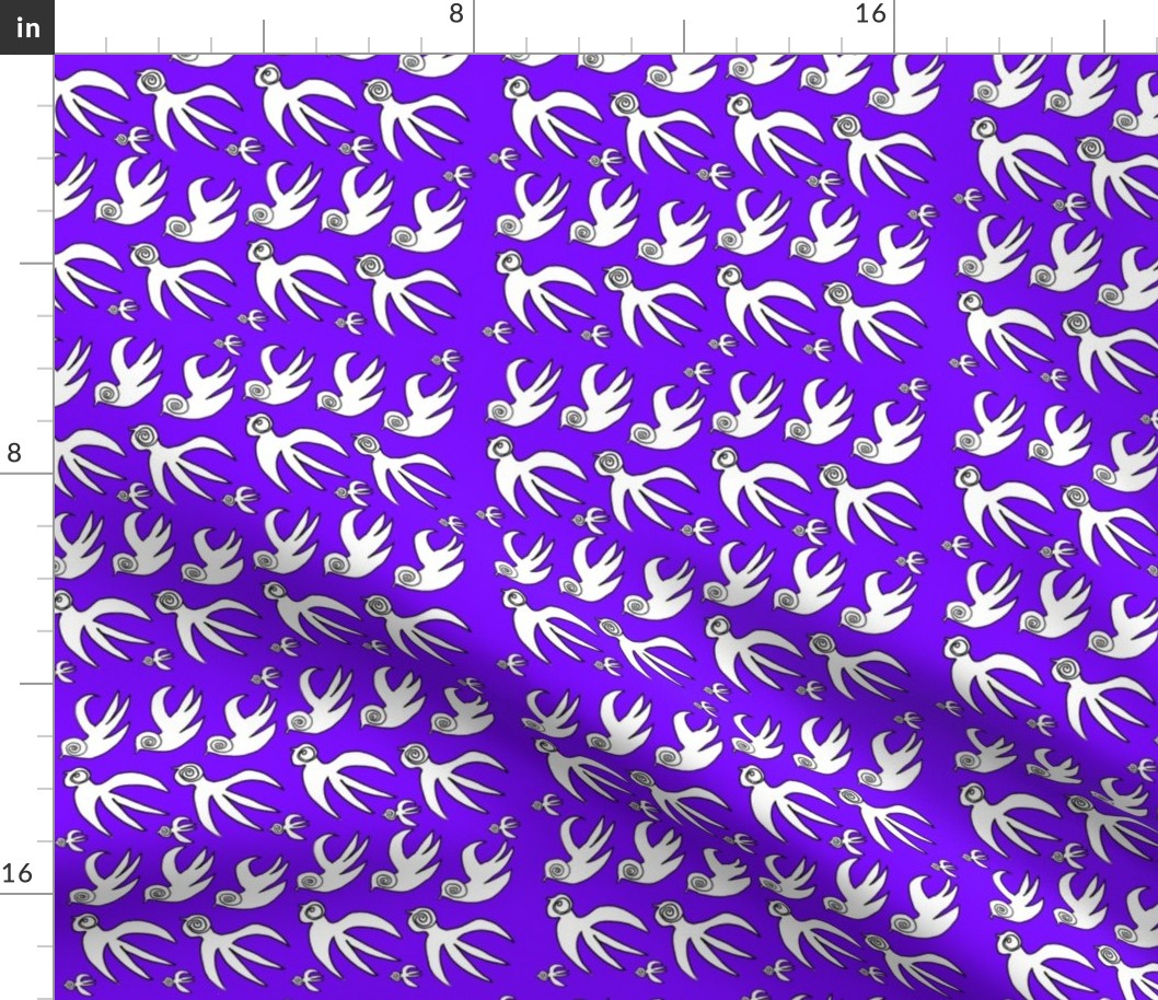 Soul Birds in Flight 2 in Purple