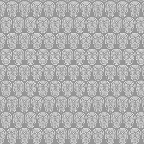 Sugar Skulls -Grey- Leggings-ch