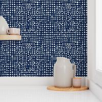 grid // weave navy blue coordinate kids baby nursery grids