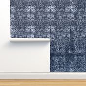 grid // weave navy blue coordinate kids baby nursery grids