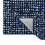 grid // weave navy blue coordinate kids baby nursery grids