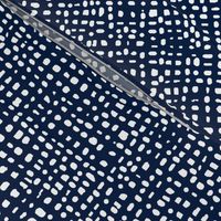 grid // weave navy blue coordinate kids baby nursery grids