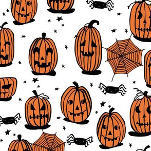 pumpkins // halloween kids cute scary spooky october fall autumn fabric