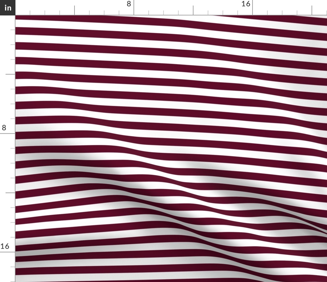 stripes // burgundy and white half inch stripes nursery baby kids