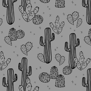 cactus // grey cacti plants simple trendy kids plants