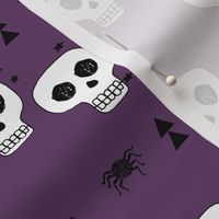 skulls // halloween skulls purple creepy spider spooky halloween