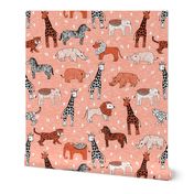 jungle // safari animals kids baby cute cheetah elephant giraffe zoo 