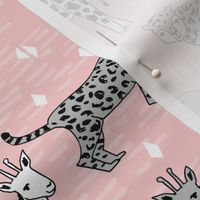 jungle // safari zoo kids baby pink nursery rhino cheetah lion giraffe