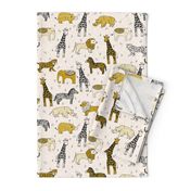 jungle // safari kids animals baby kids safari mustard kids