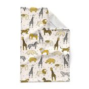 jungle // safari kids animals baby kids safari mustard kids