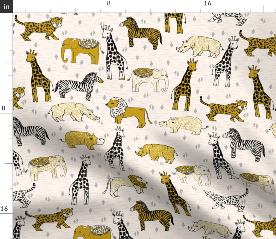 jungle // safari kids animals baby kids safari mustard kids