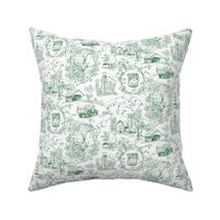 Country Living Toile Green