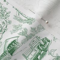 Country Living Toile Green