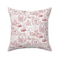 Country Living Toile Red