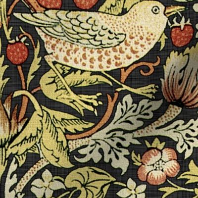 William Morris ~ Strawberry Thief ~ Soft