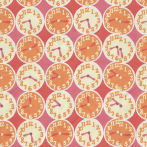 orangepinkclock