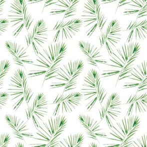 Watercolor palm leaf pattern