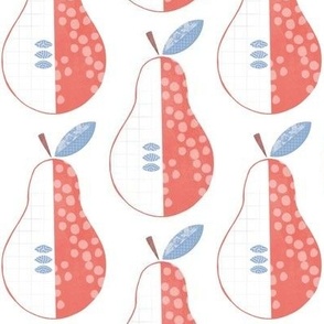 Pear - rosy red