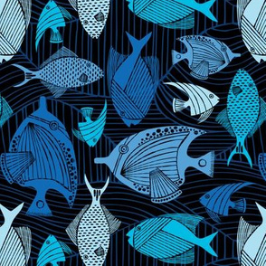 Oceanic - Deep Sea Blue Fish