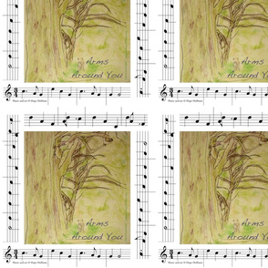 Music Watercolor Trees