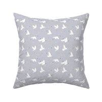 Doves in Flight Dotty Grey