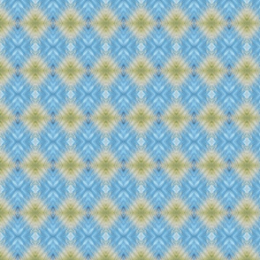 Hay and Blue Pattern