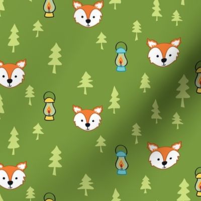 Happy Camper Fox & Lantern