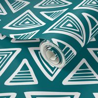 Triangulate - Geometric Dark Teal