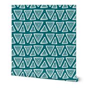 Triangulate - Geometric Dark Teal