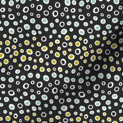 Dew Drops - Geometric Dot Black