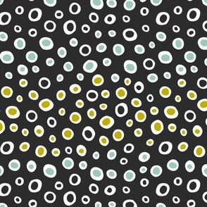 Dew Drops - Geometric Dot Black