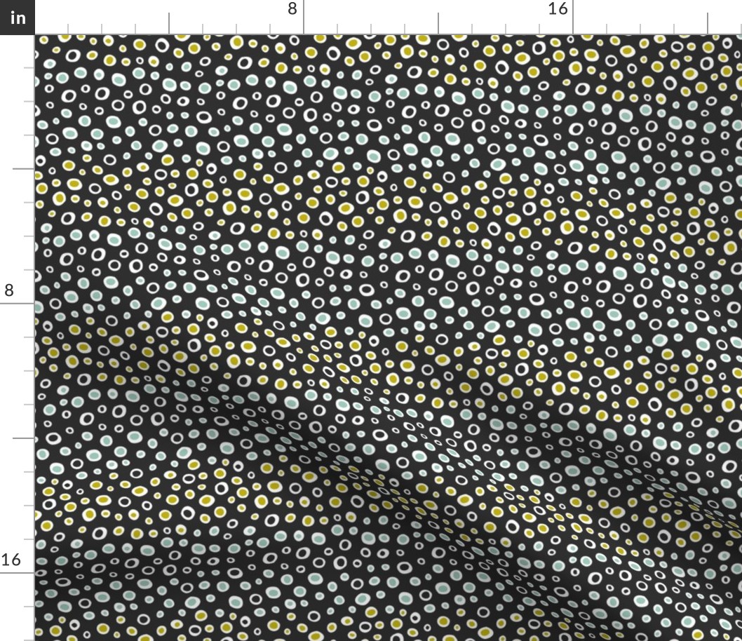 Dew Drops - Geometric Dot Black