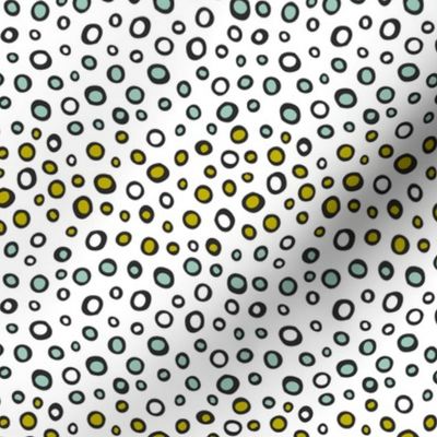 Dew Drops - Geometric Dot White