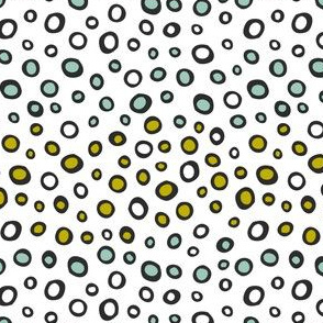 Dew Drops - Geometric Dot White