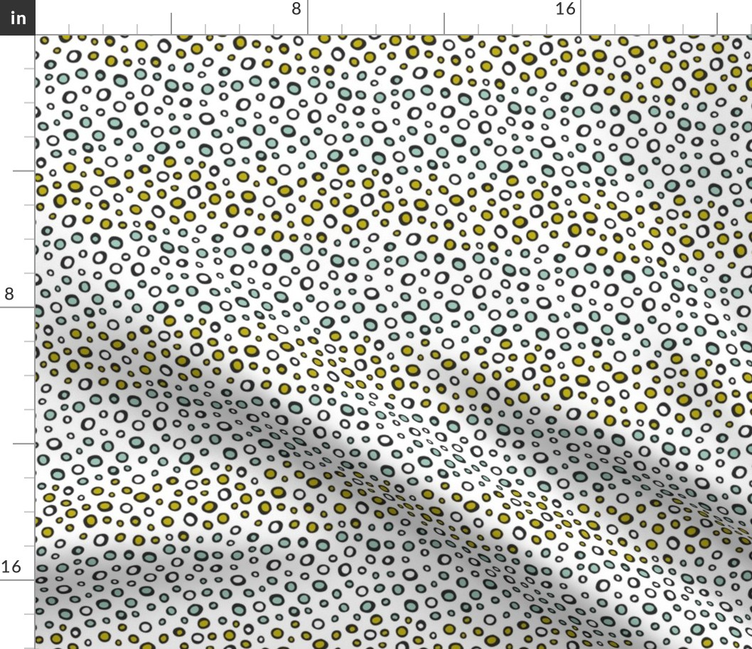 Dew Drops - Geometric Dot White