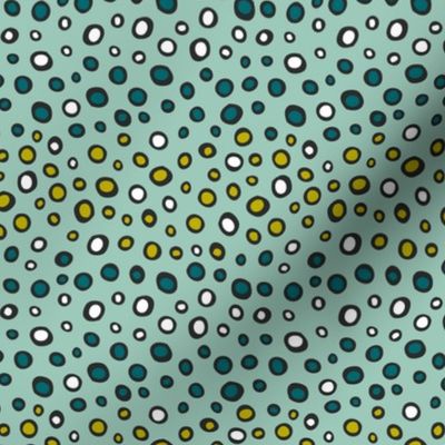 Dew Drops - Geometric Dot Aqua