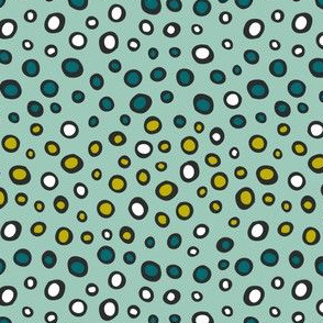 Dew Drops - Geometric Dot Aqua