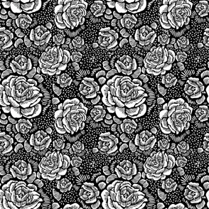 rose remix - black/white