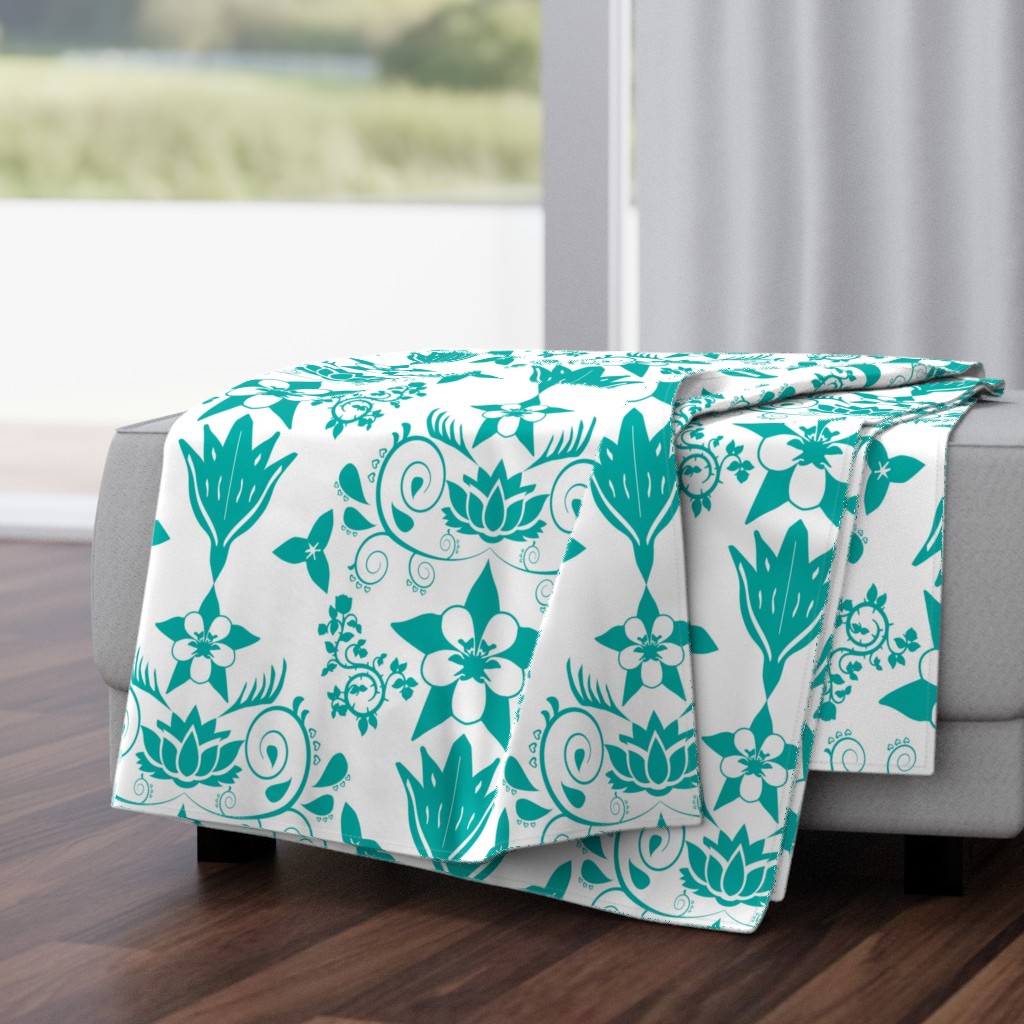 Floral Damask RGB-00afa8