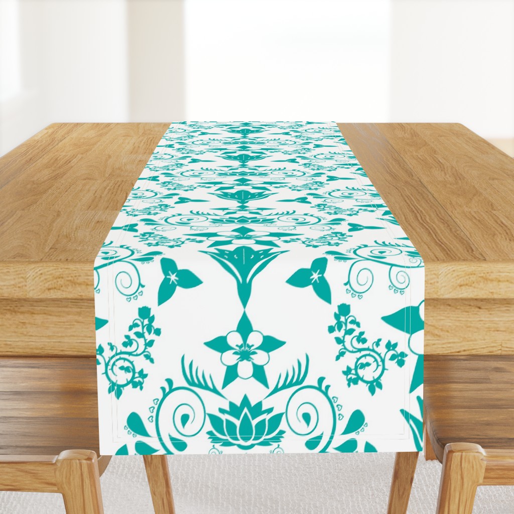 Floral Damask RGB-00afa8