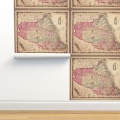 Vintage Maine map, small (FQ)